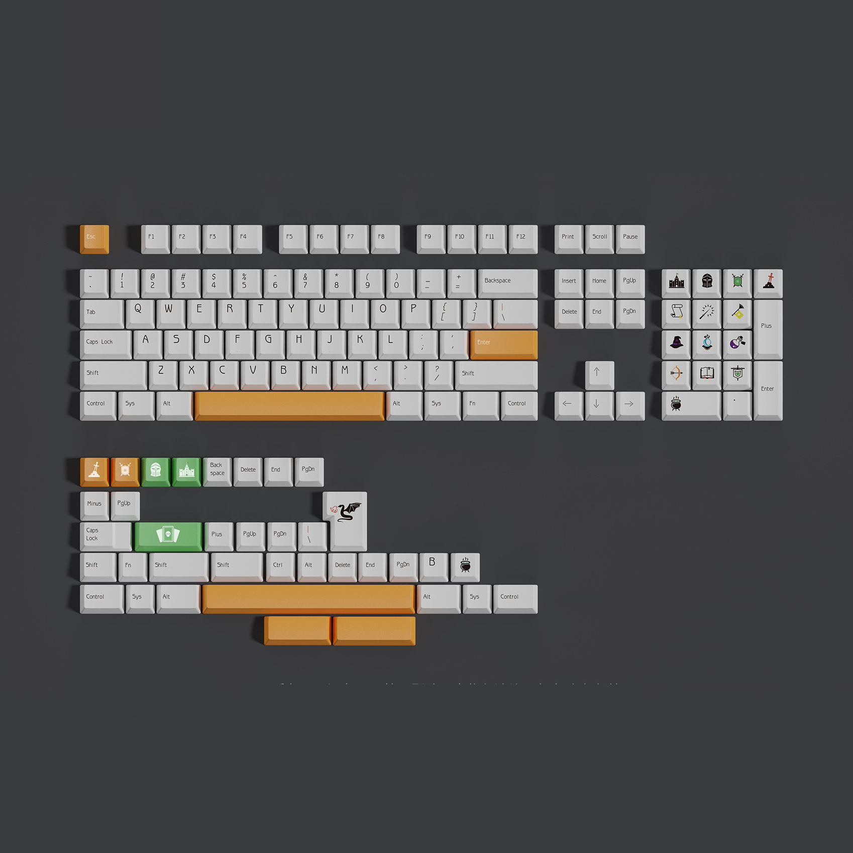 Keycap Walker Cherry  W&D PBT Dyesub