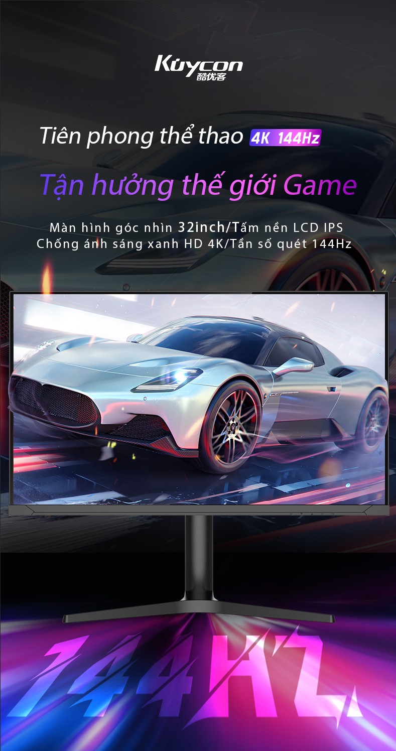 Màn hình Kuycon IPS 4K 144Hz 32Inch M32KB