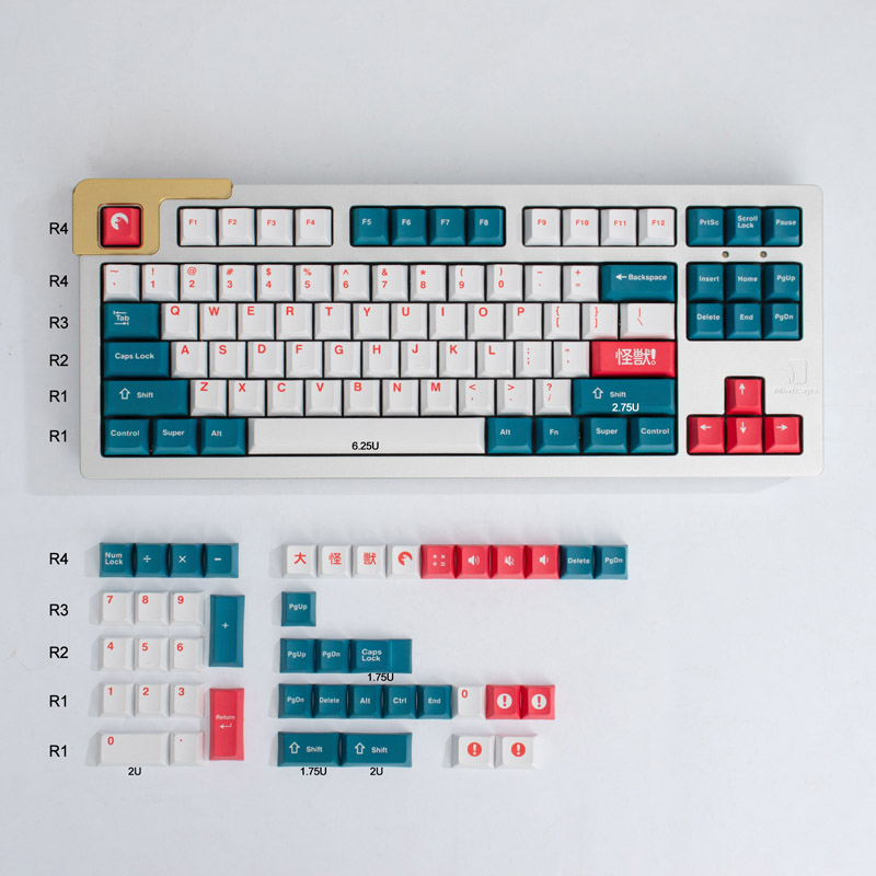 Keycap Mintcaps Cherry PBT Kaiju