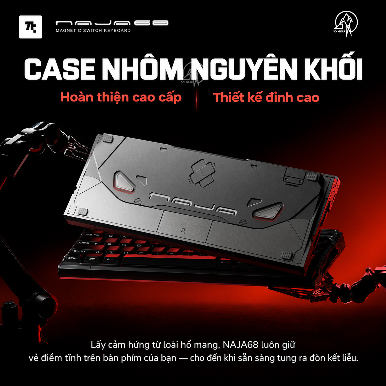 [In Stock] Bàn phím NAJA68 HE Prebuilt