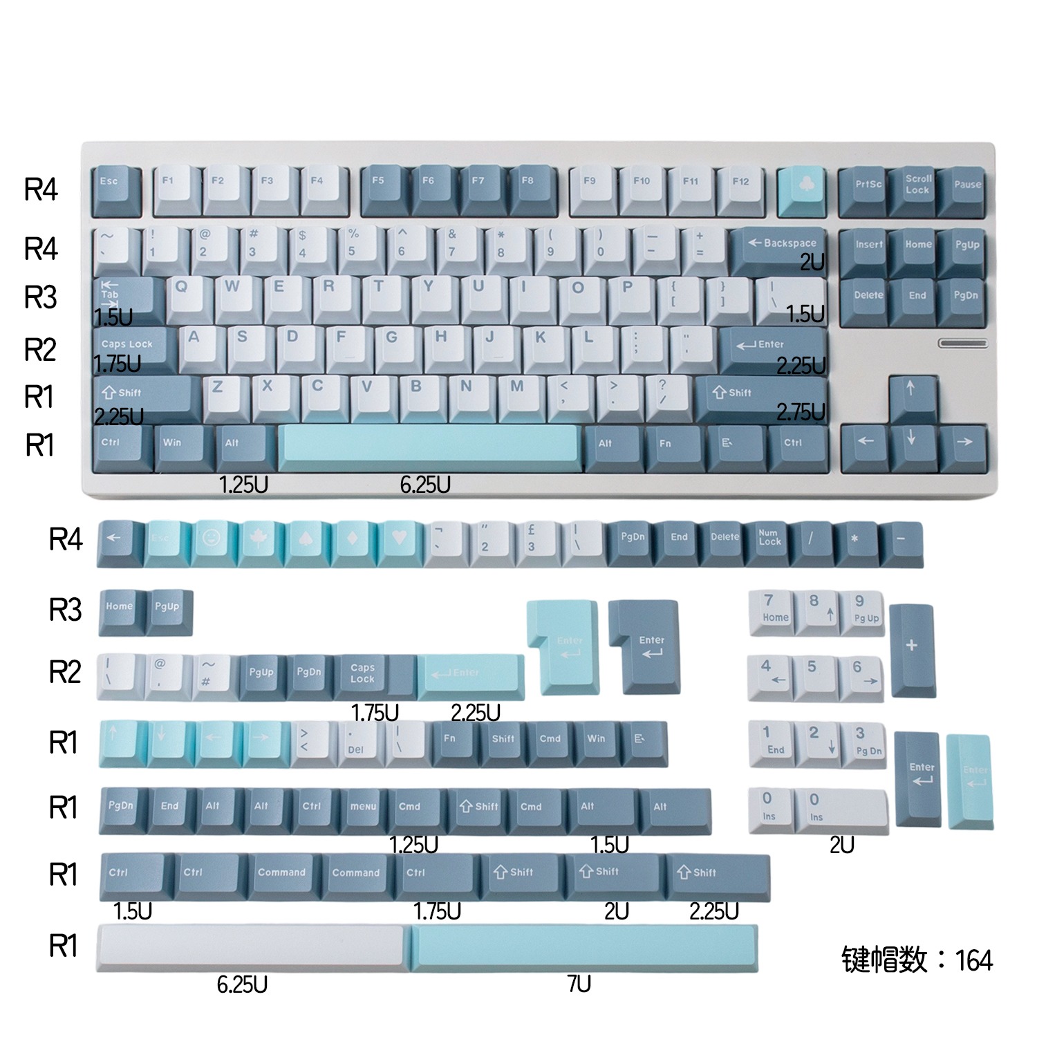 Keycap Mintcaps Cherry Whistle ABS Doubleshot