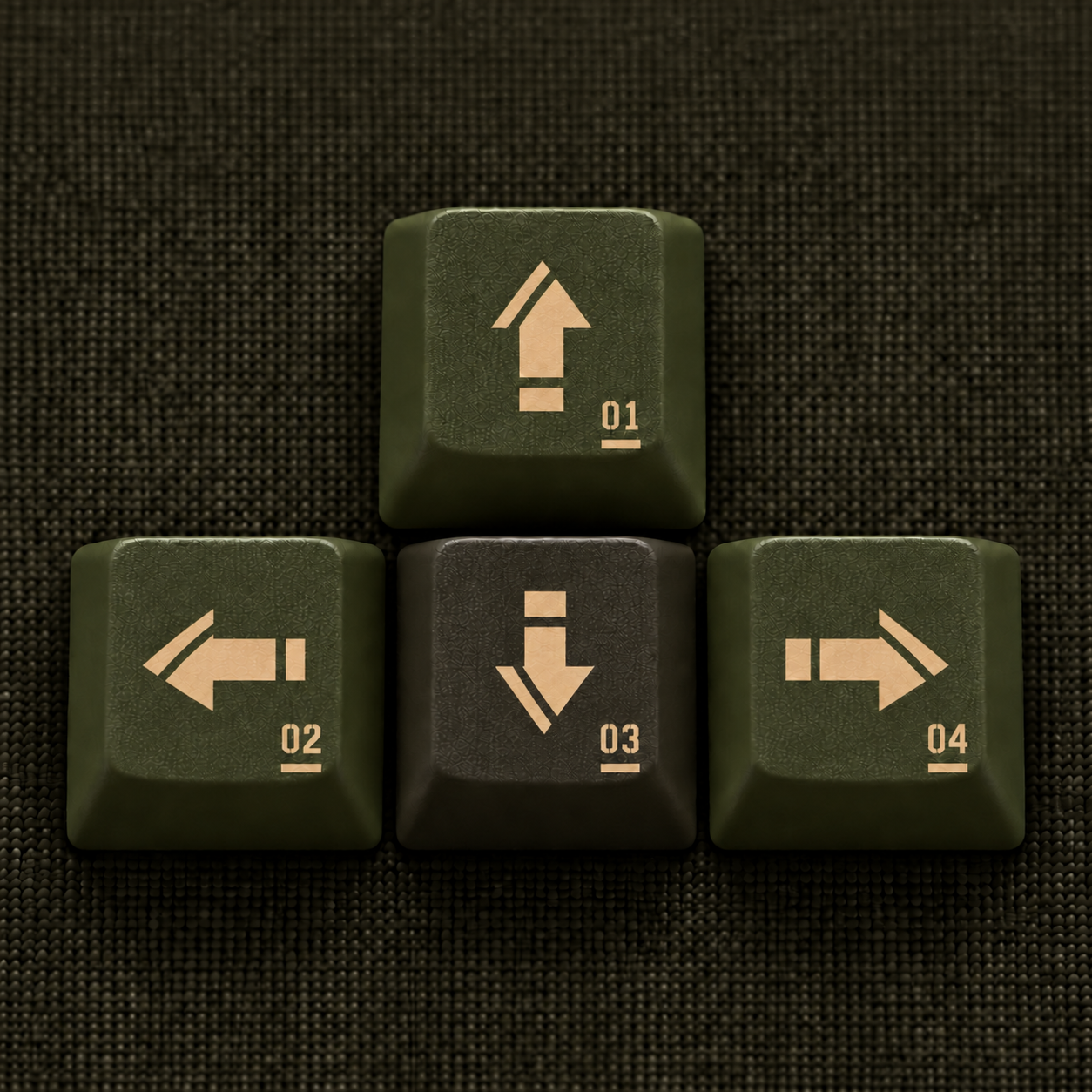 Keycap Soikey Novelties Kit 4 nút Mũi tên Cherry PBT Dyesub