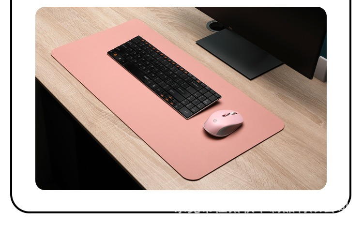 Deskmat hai mặt da PU và gỗ Cork cao cấp