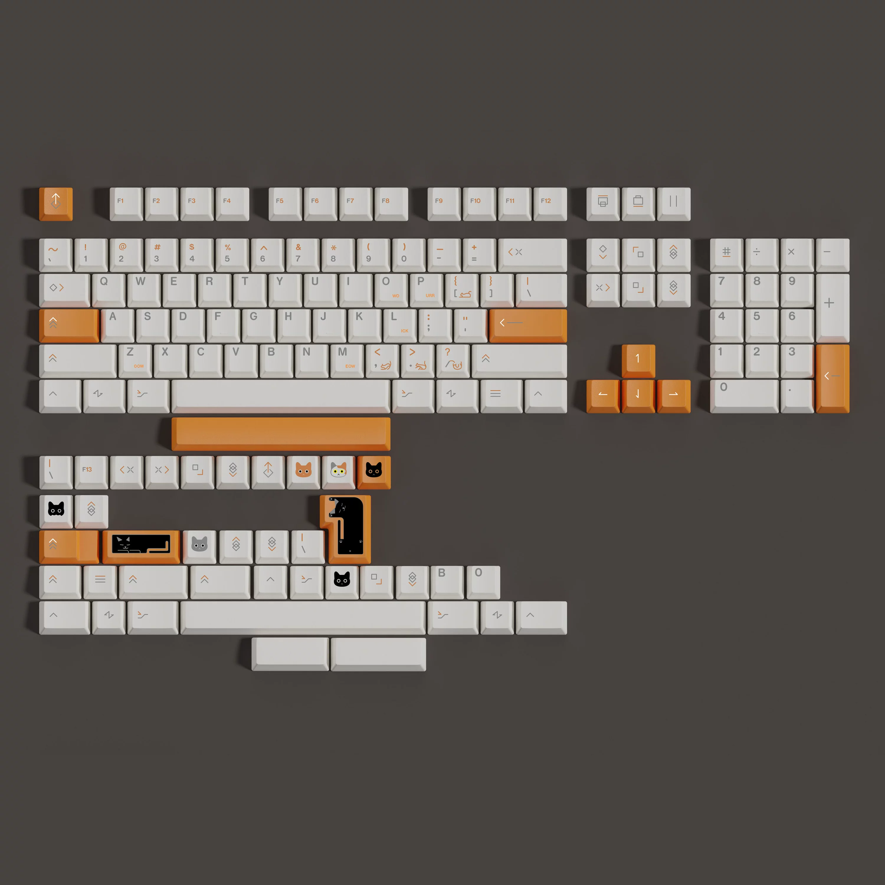[In Stock] Keycap Walker Calico Cherry PBT Dyesub