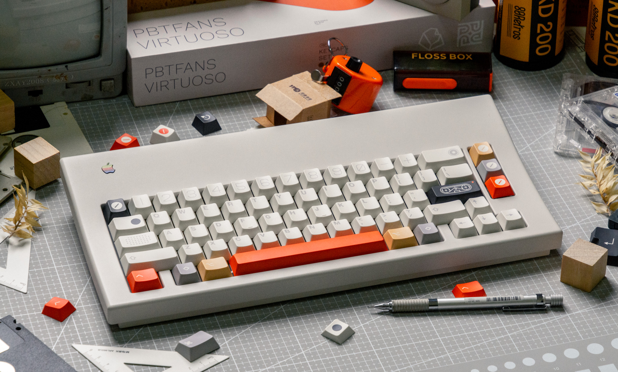 Keycap PBTfans Virtuoso Cherry PBT Dyesub