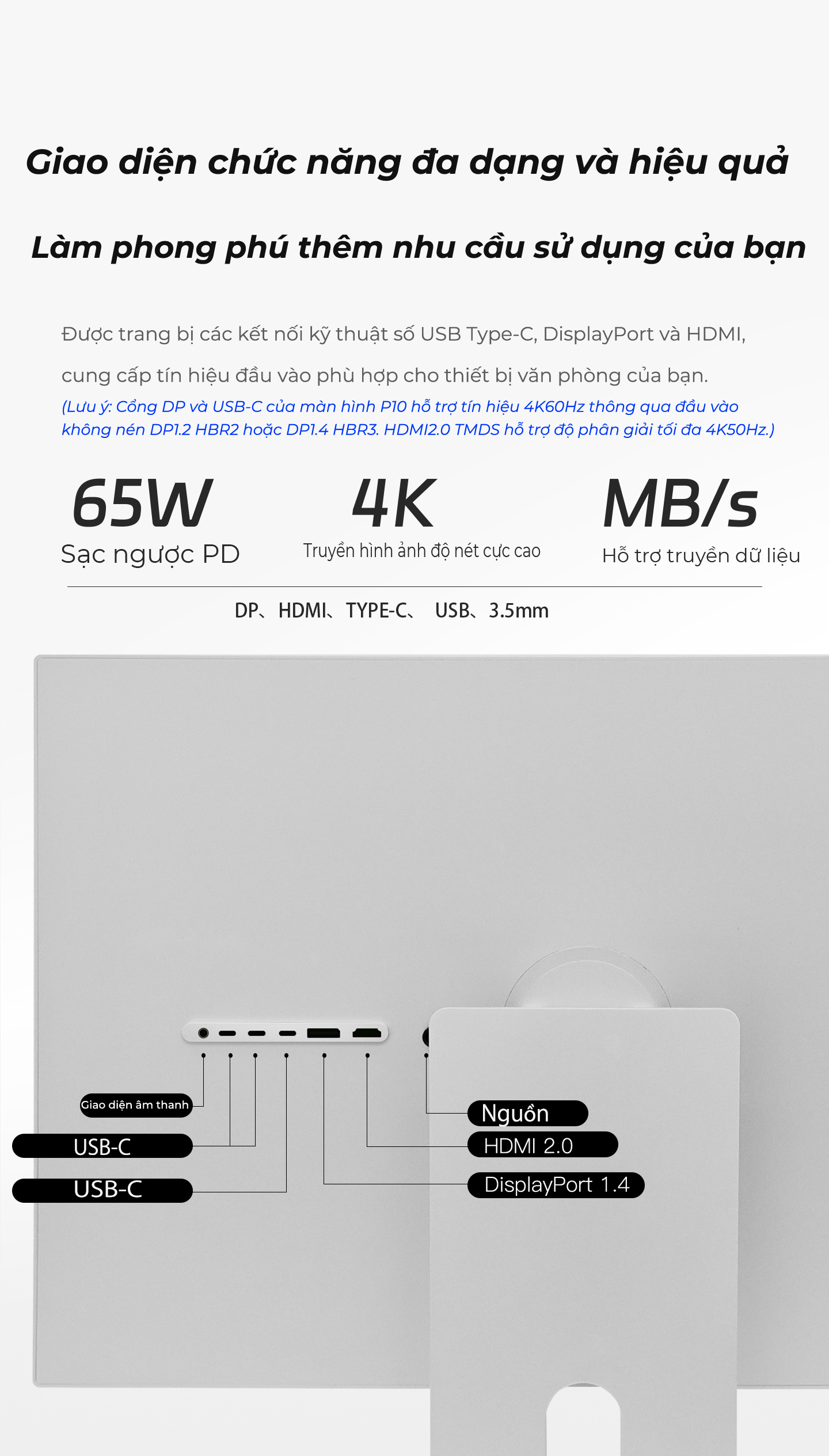 Màn hình Kuycon IPS 4K 60Hz 28 Inch P10