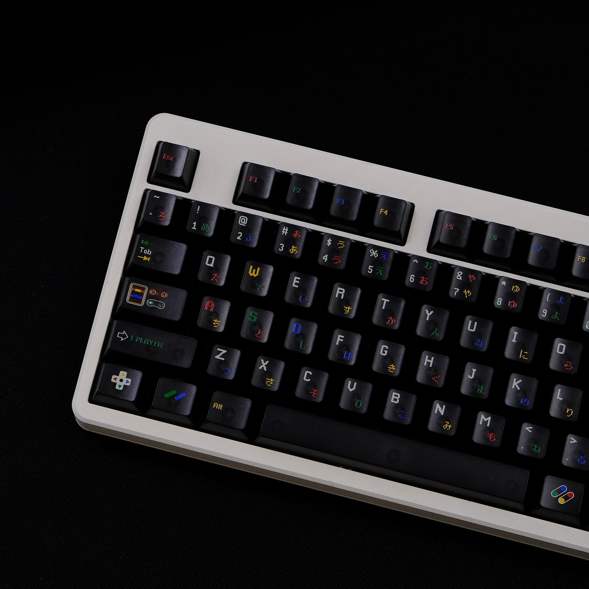 Keycap Cherry SFC PC Xuyên led Mintcap