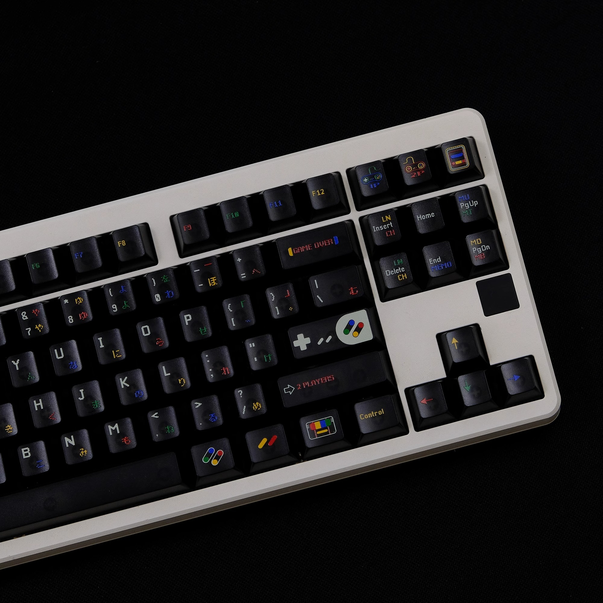 Keycap Cherry SFC PC Xuyên led Mintcap