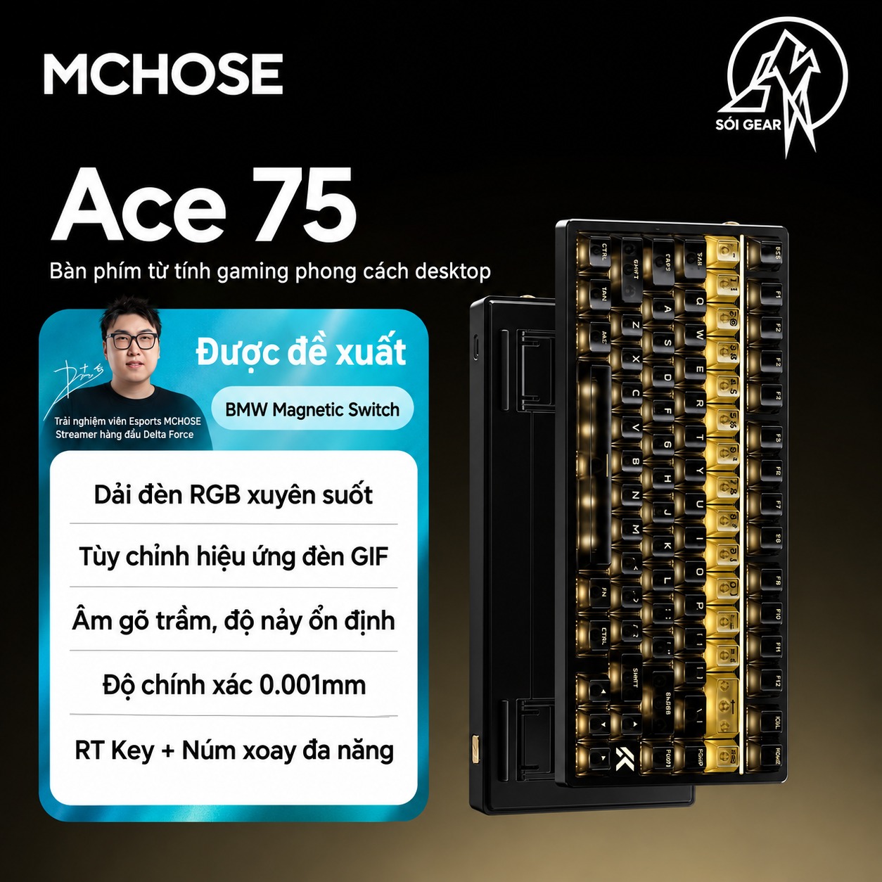 Bàn phím Mchose Ace75 HE