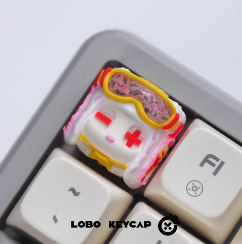 Keycap Lobo Artisan Flight V1 Xuyên LED