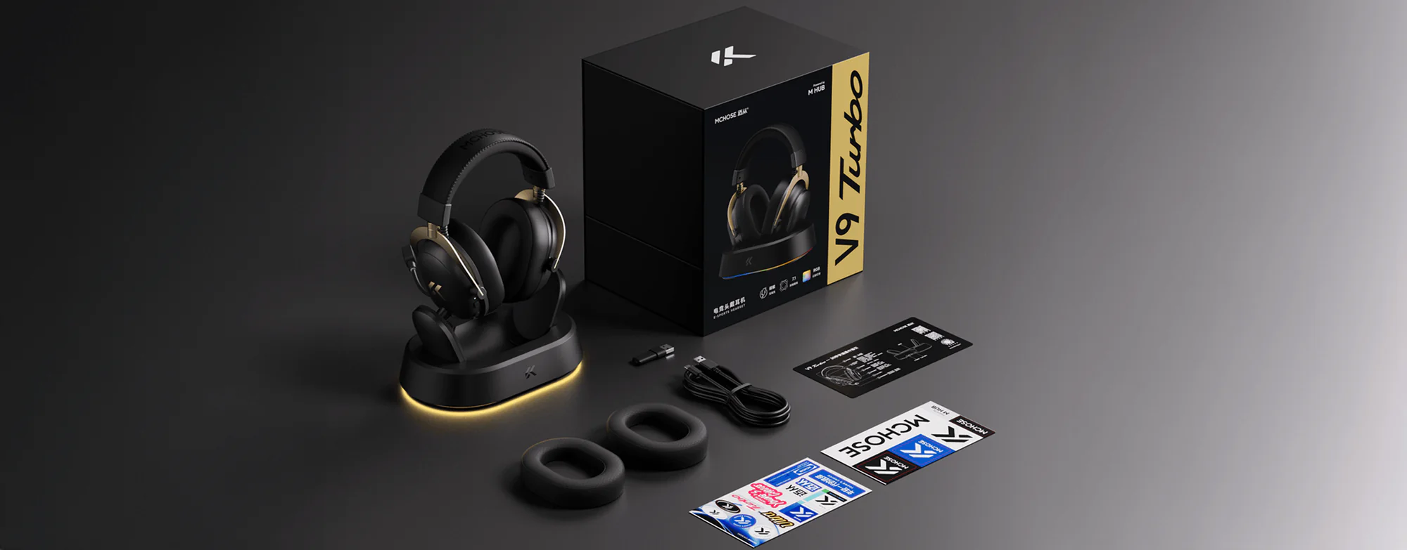 Tai nghe Gaming không dây MCHOSE V9 Turbo+