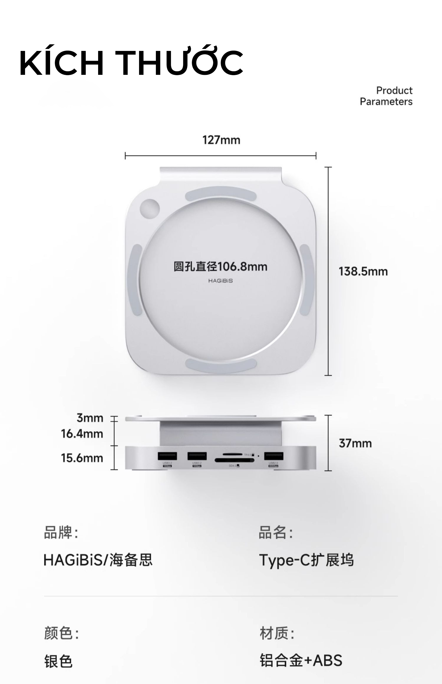 HAGiBiS Hub cho Mac Mini M4