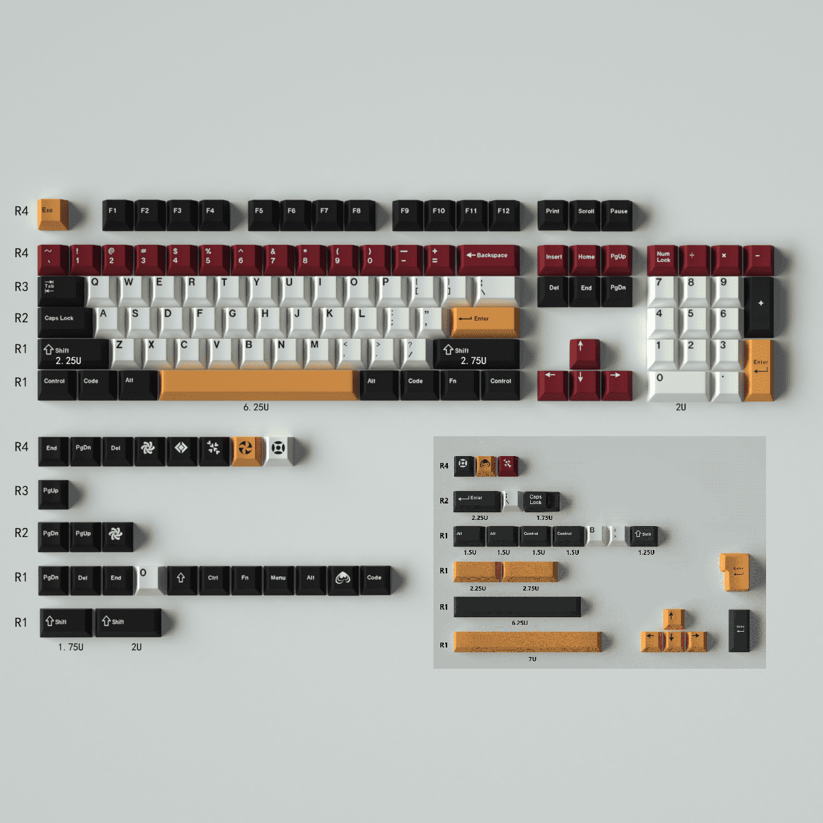 Keycap Mintcaps Cherry Composite PBT Dyesub