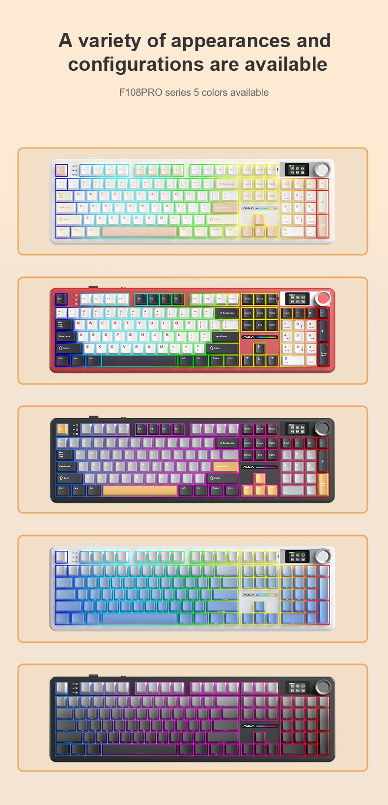 [In Stock] AULA F108 Pro