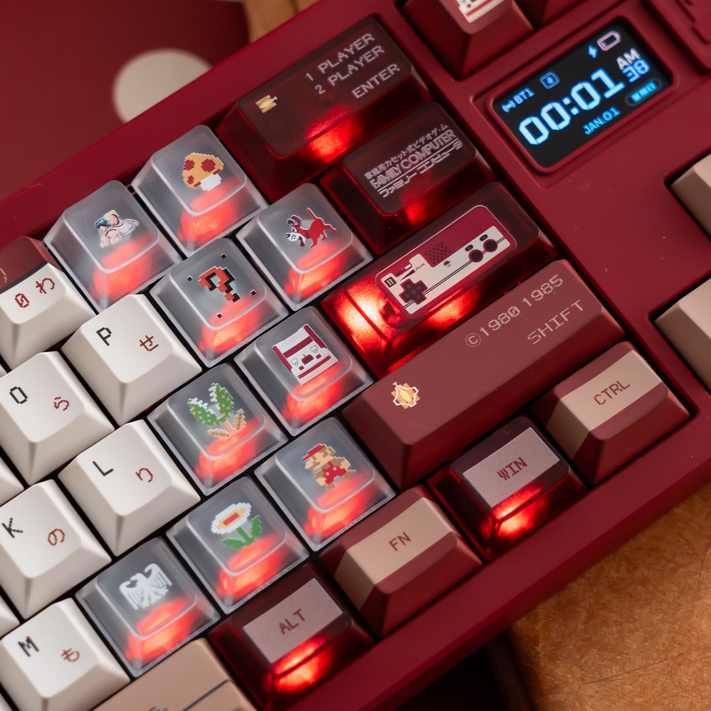 [In Stock] Keycap Cherry TapTempo Famicom PBT Dyesub
