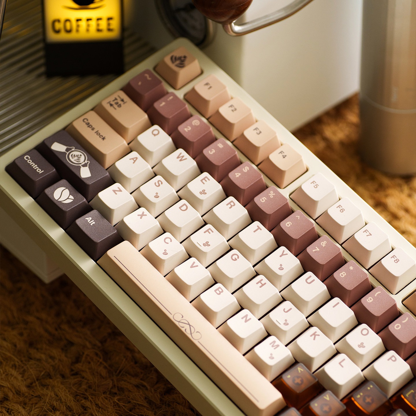 Keycap Cherry TapTempo Coffee House 2 Dyesub Full Set