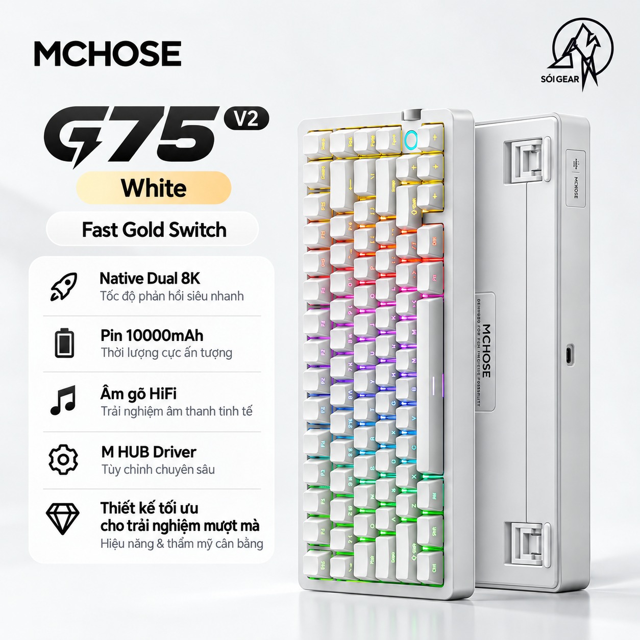 [In Stock] Mchose G75 V2