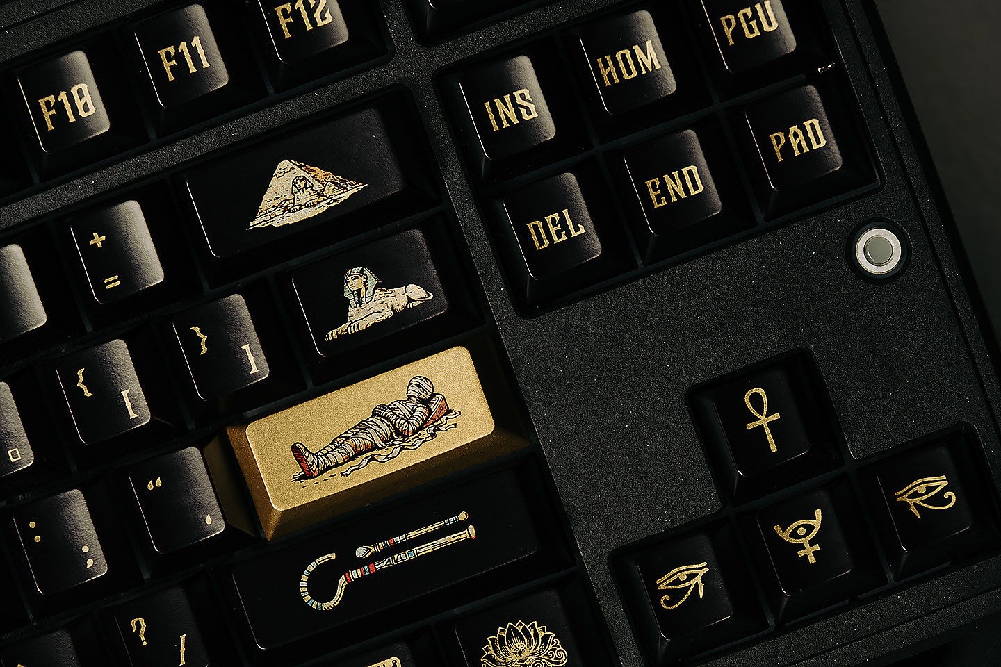 [In Stock] Keycap Cherry TapTempo Black Egypt PBT Dyesub