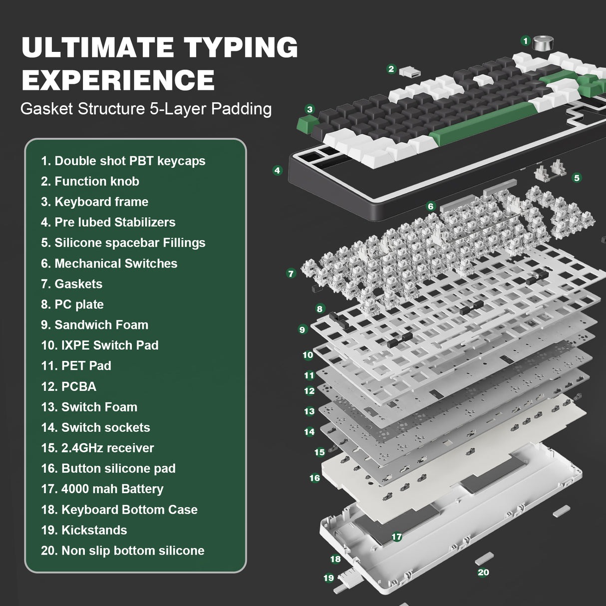 Bàn phím cơ Yunzii B75 Pro