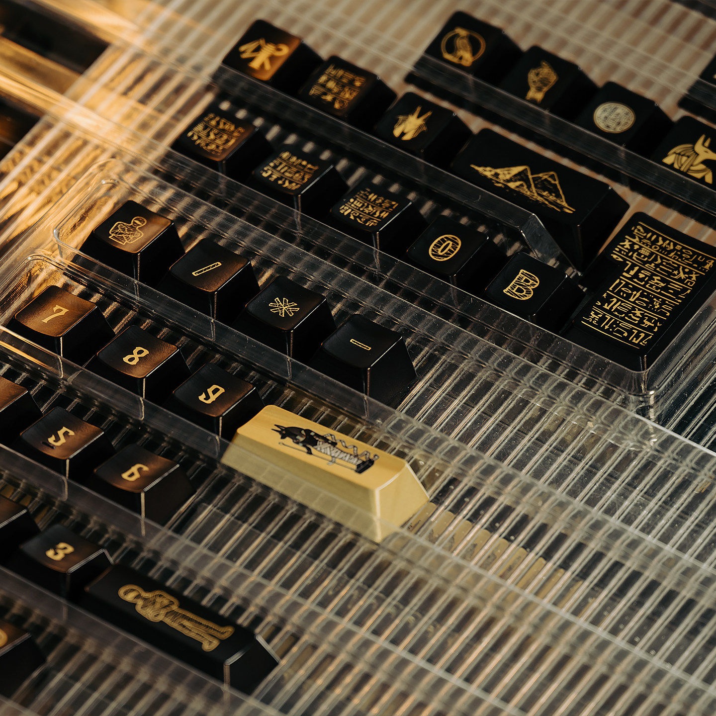 [In Stock] Keycap Cherry TapTempo Black Egypt PBT Dyesub