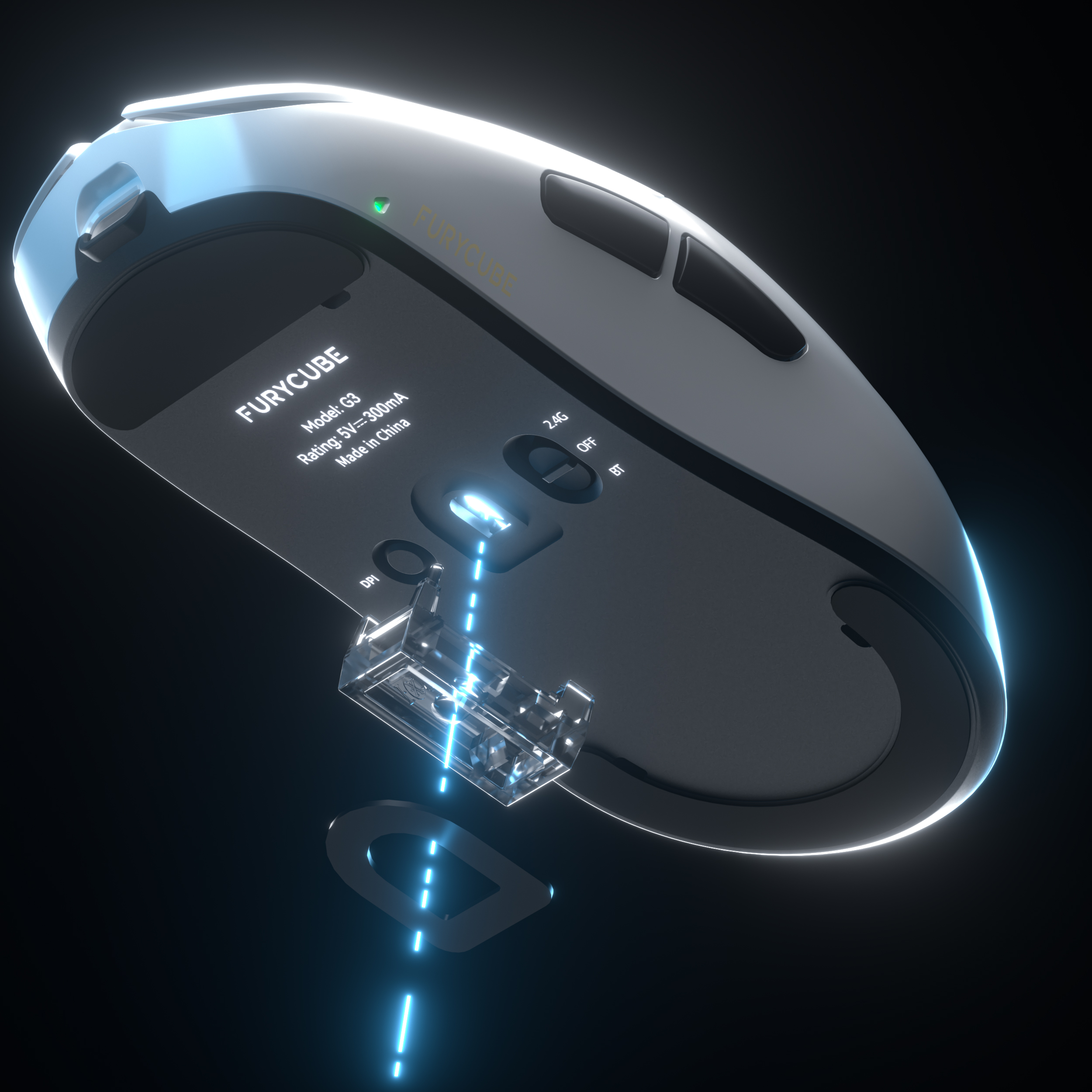 [In Stock] Chuột gaming không dây FURYCUBE G3