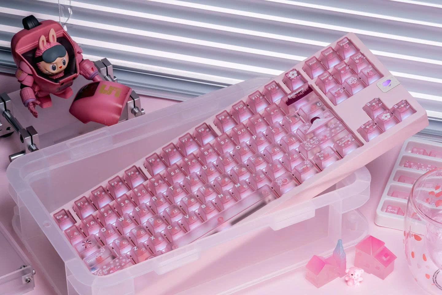 Keycap Mintcap Spring Xuyên Led Cherry PC