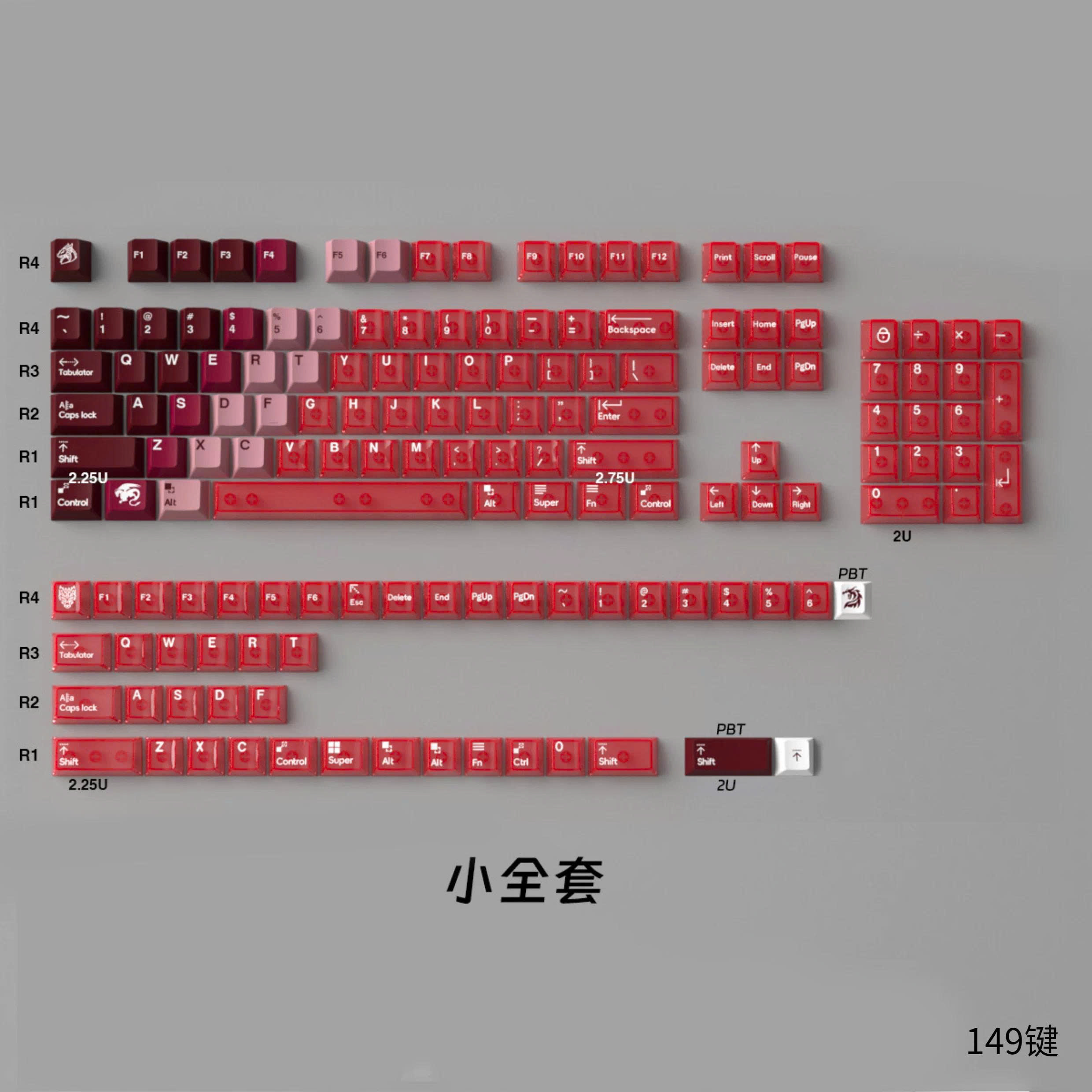 Keycap Cherry Mintcaps Núi Tuyết PBT+PC