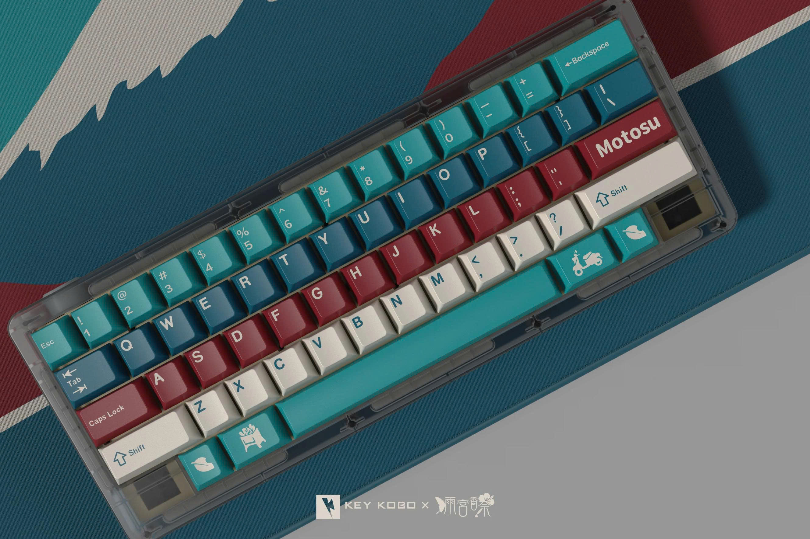 Keycap KeyKobo Lake Motosu Cherry ABS Doubleshot