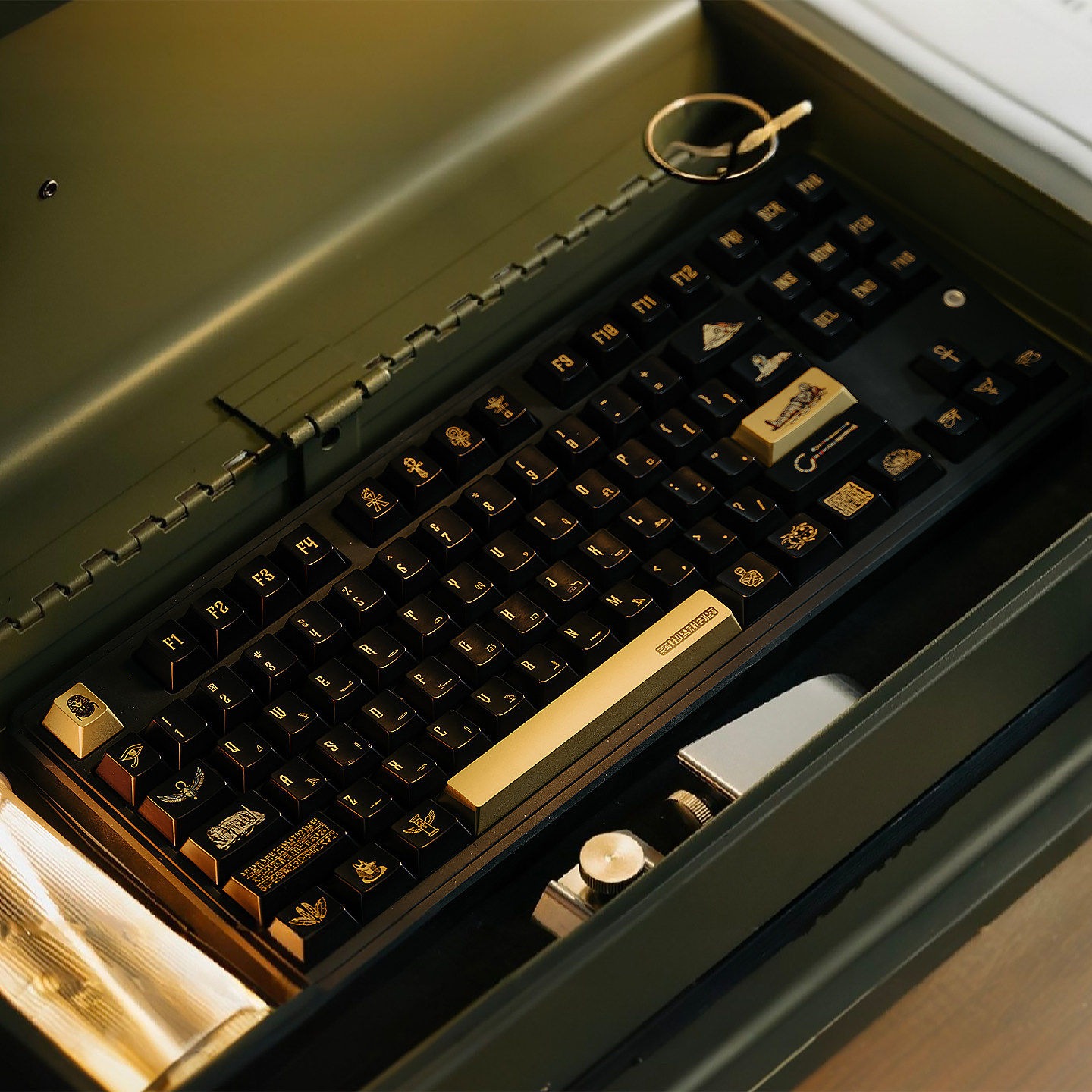 [In Stock] Keycap Cherry TapTempo Black Egypt PBT Dyesub