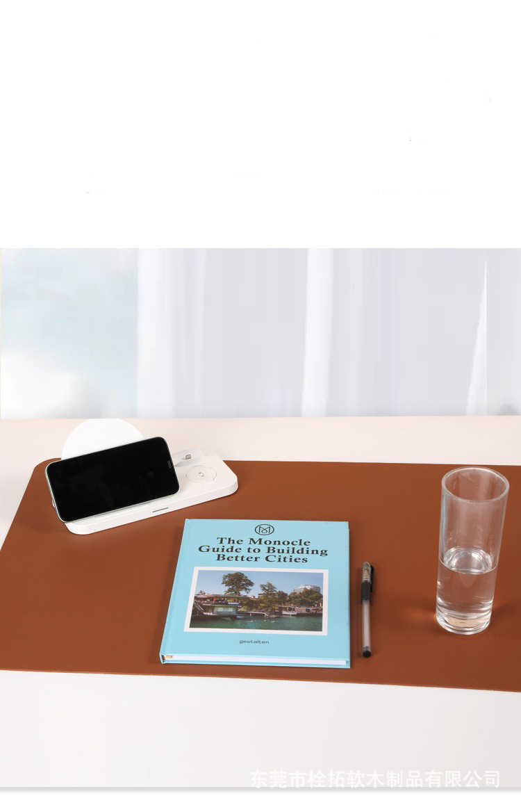 Deskmat hai mặt da PU và gỗ Cork cao cấp