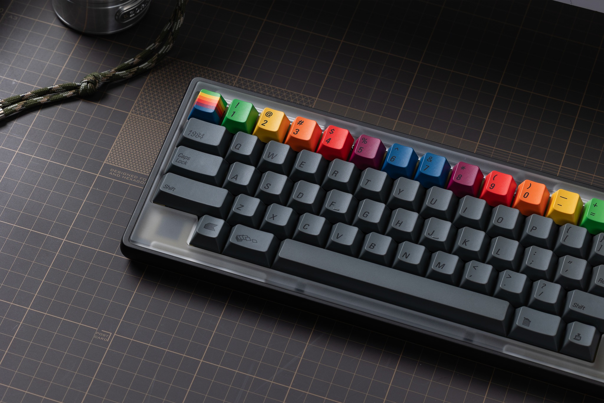 Keycap PBTfans 1984 Dark Cherry PBT Dyesub