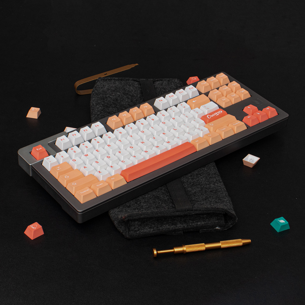 Keycap Cherry Peach & Cream - PBT - 137 nút