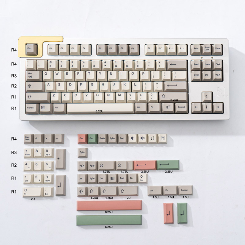 Keycap Mintcaps Cherry PBT 9009 giá rẻ