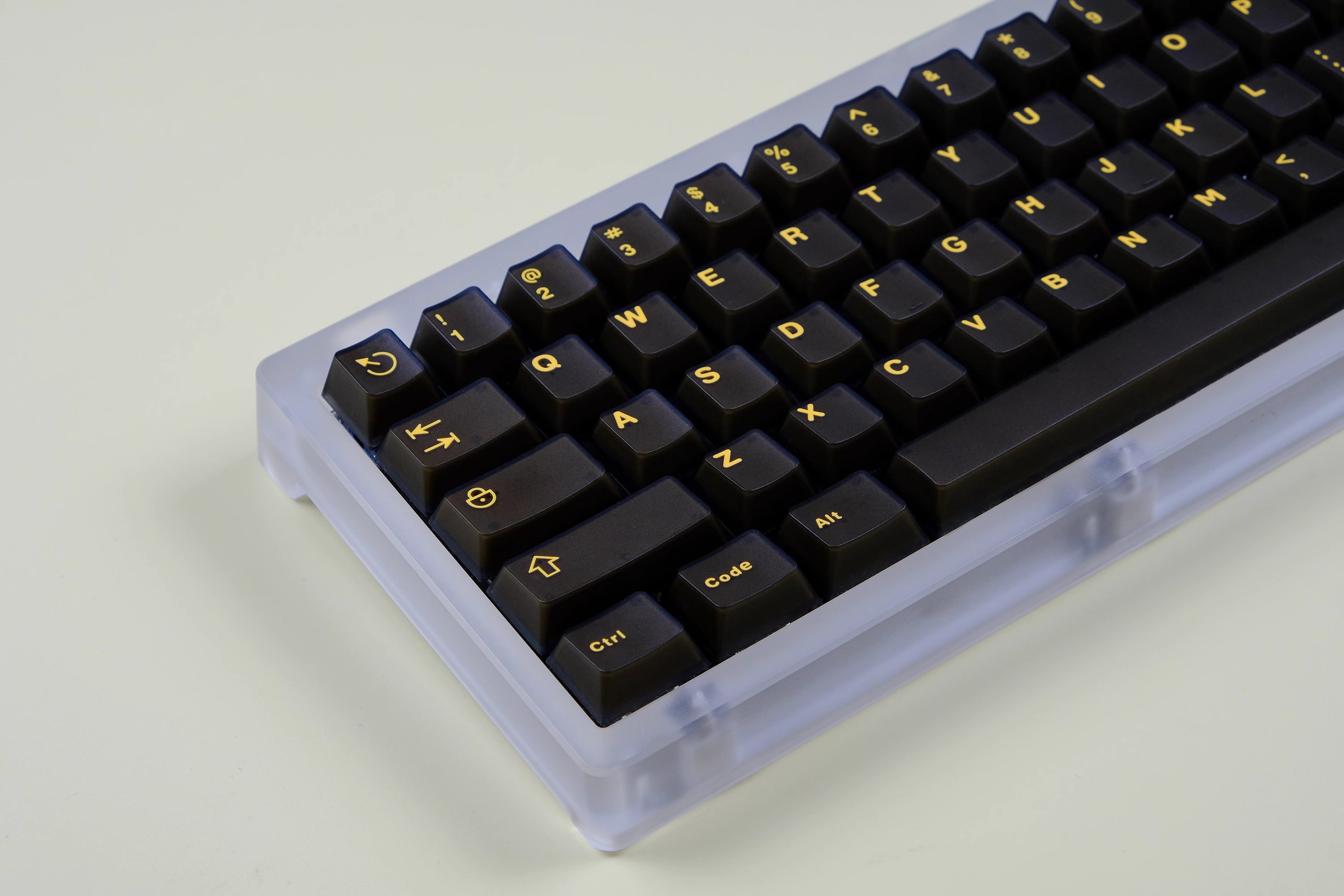 Keycap Cherry Aifei Black Gold Semi-Transparent ABS Doubleshot