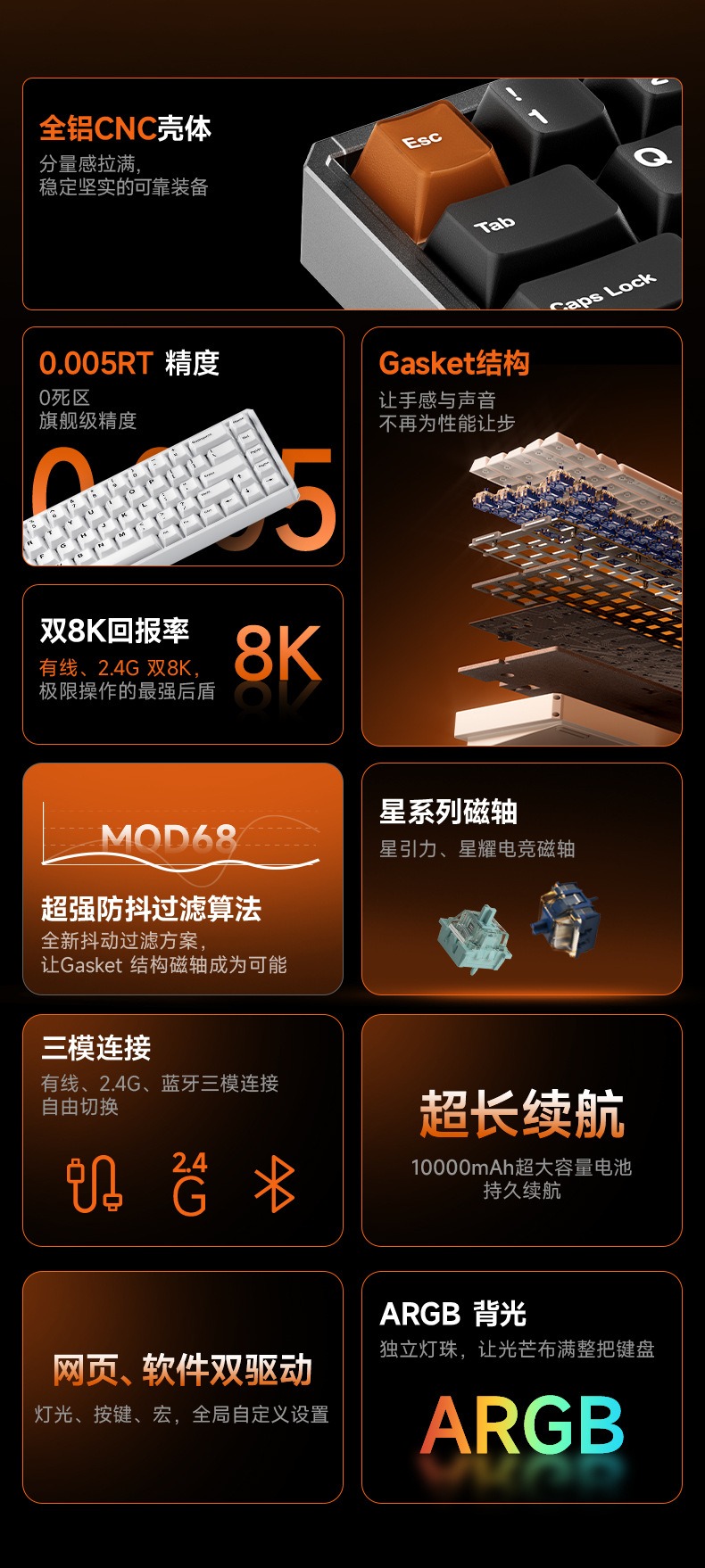 [Pre-Order] Bàn phím cơ MOD68 HE AKKO