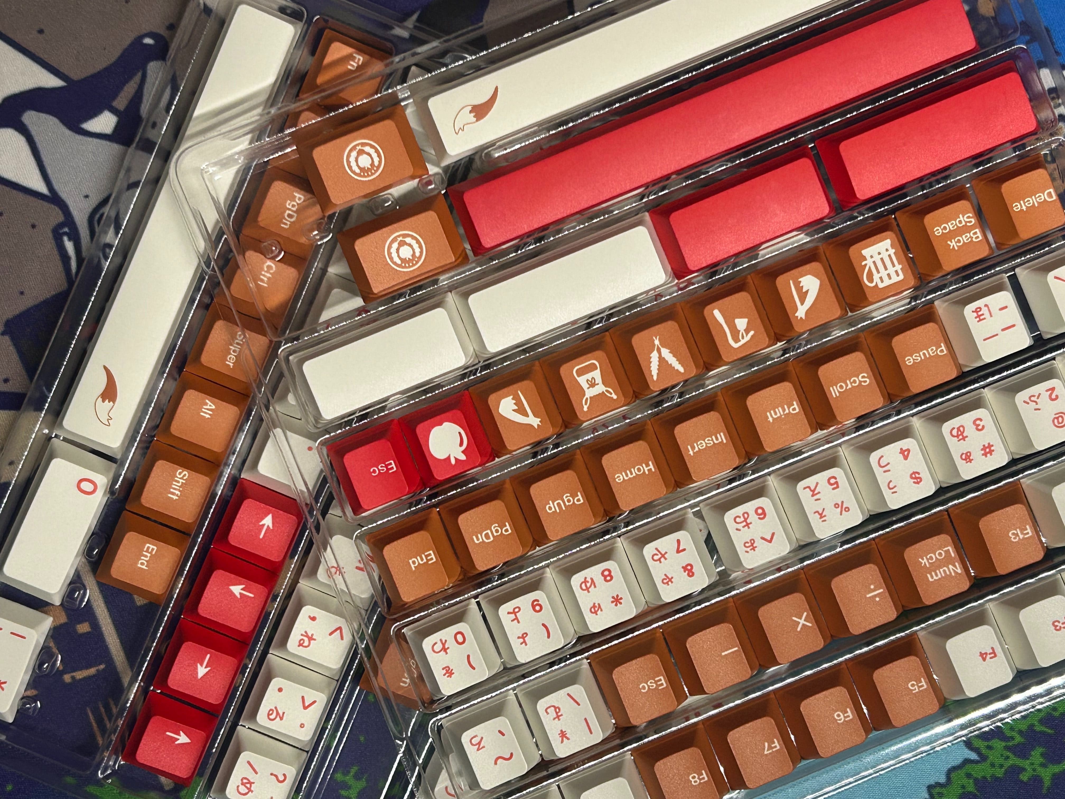 Keycap Walker Cherry Harvest PBT Dyesub - Song ngữ