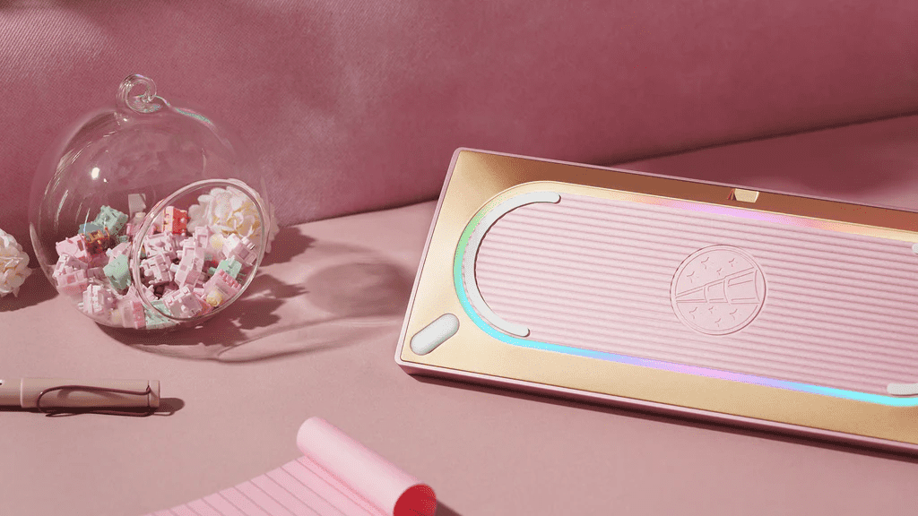 [GB] Zoom64 Mechanial Keyboard Kit - Sakura Pink