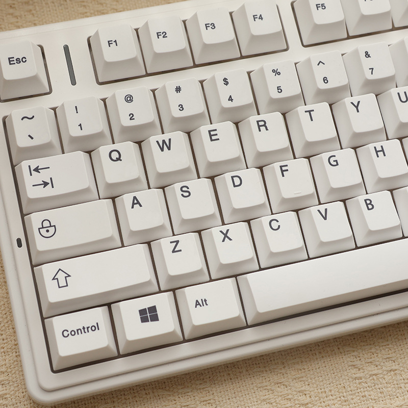 Keycap Minimal White Profile Cherry PBT Dyesub