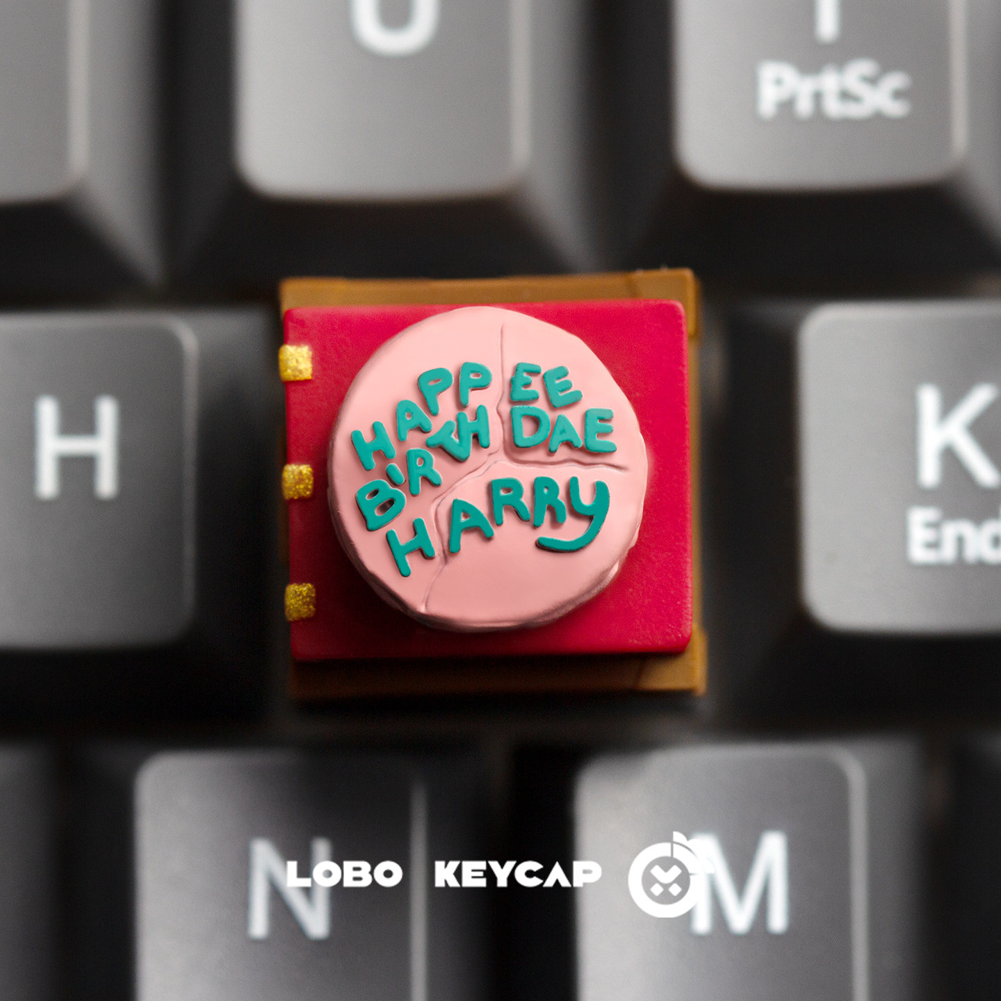 Keycap Artisan Lobo Harry Potter Cake (Xoay được)