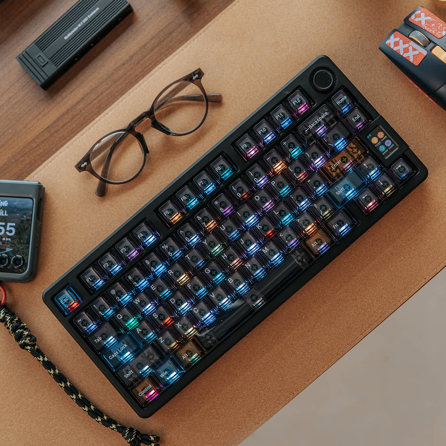 Keycap Mintcap Interstellar 1 Xuyên Led PC