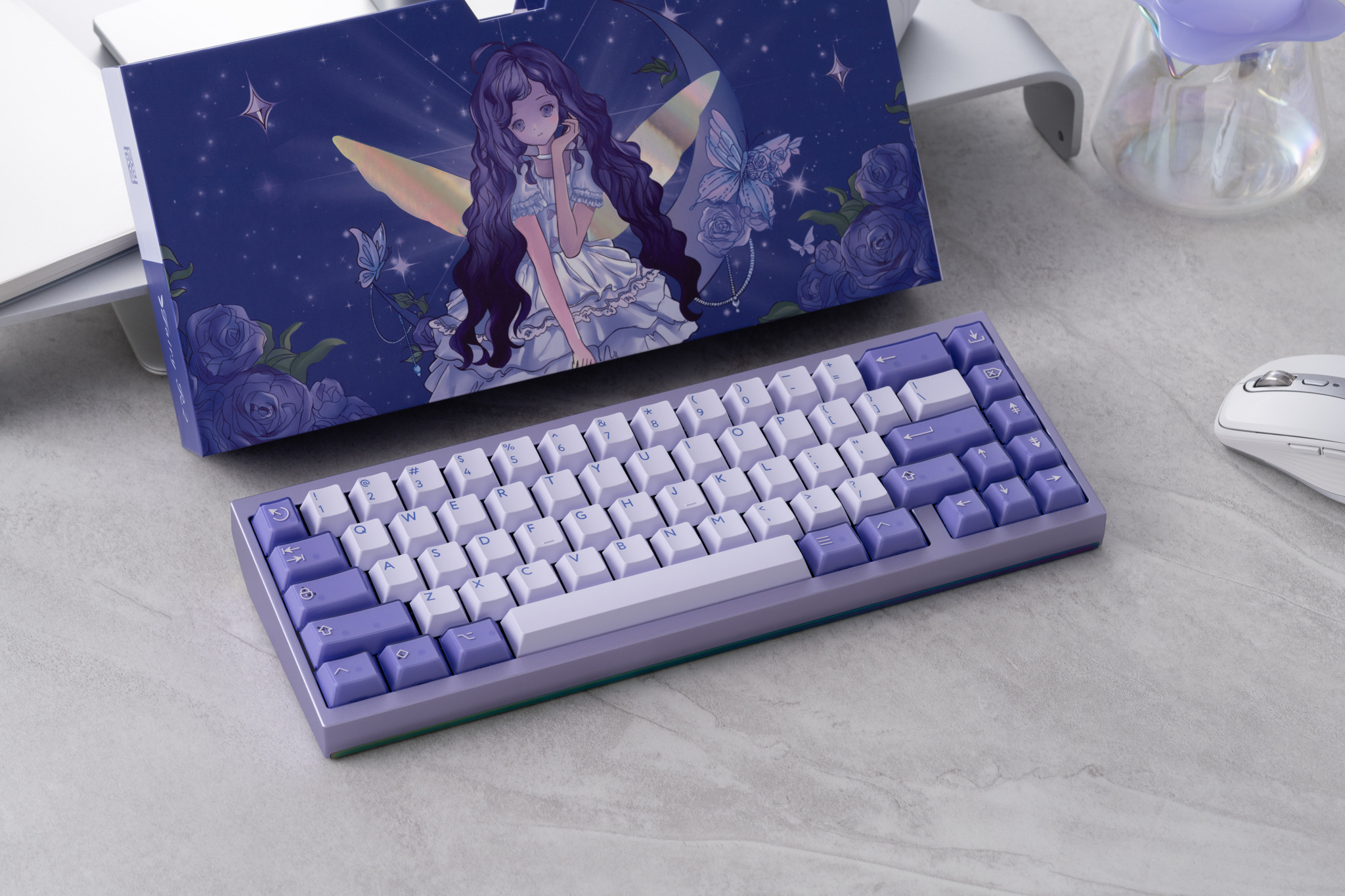 Keycap PBTfans Fairy R2 Cherry PBT Doubleshot