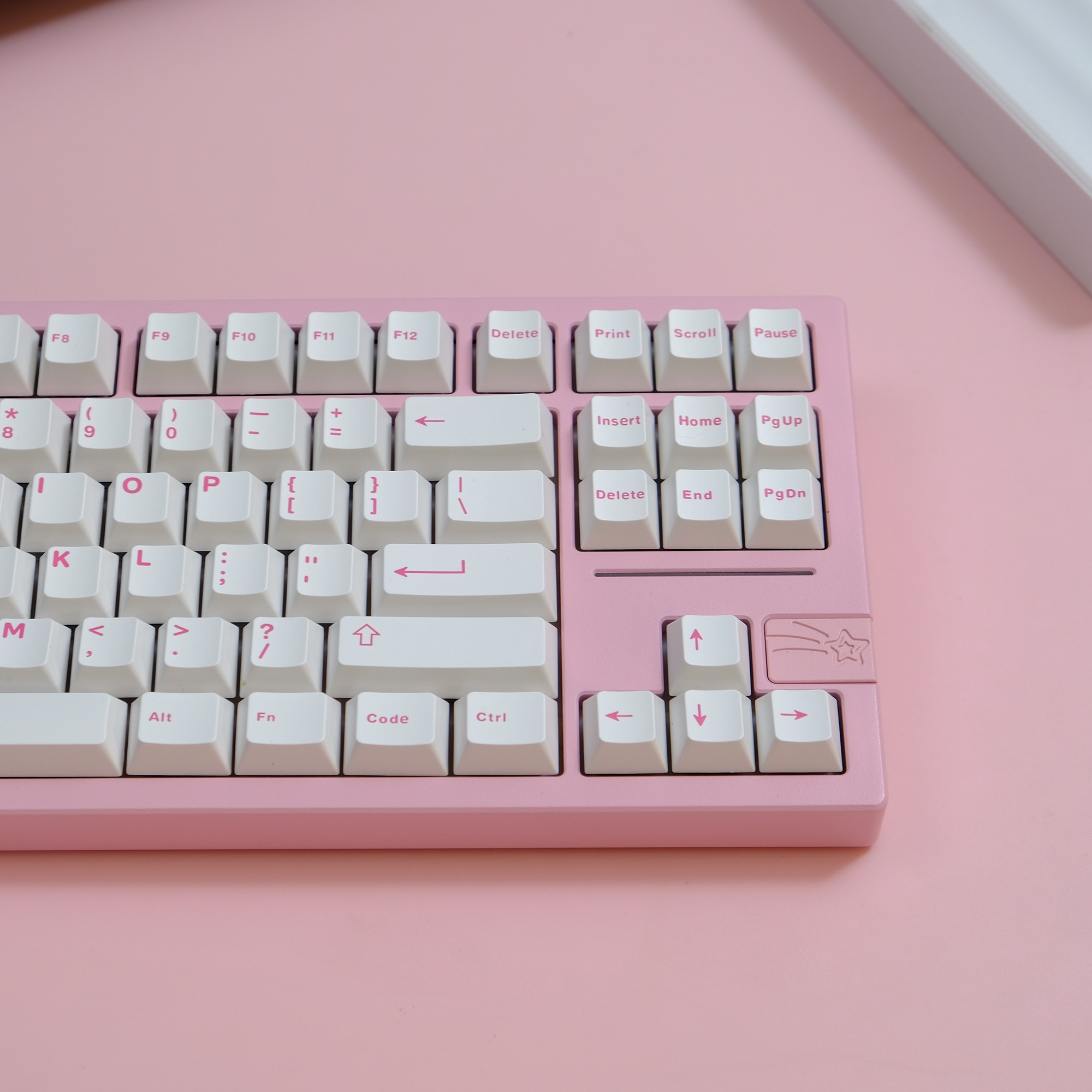 Keycap Cherry Aifei Trắng Hồng ABS Doubleshot