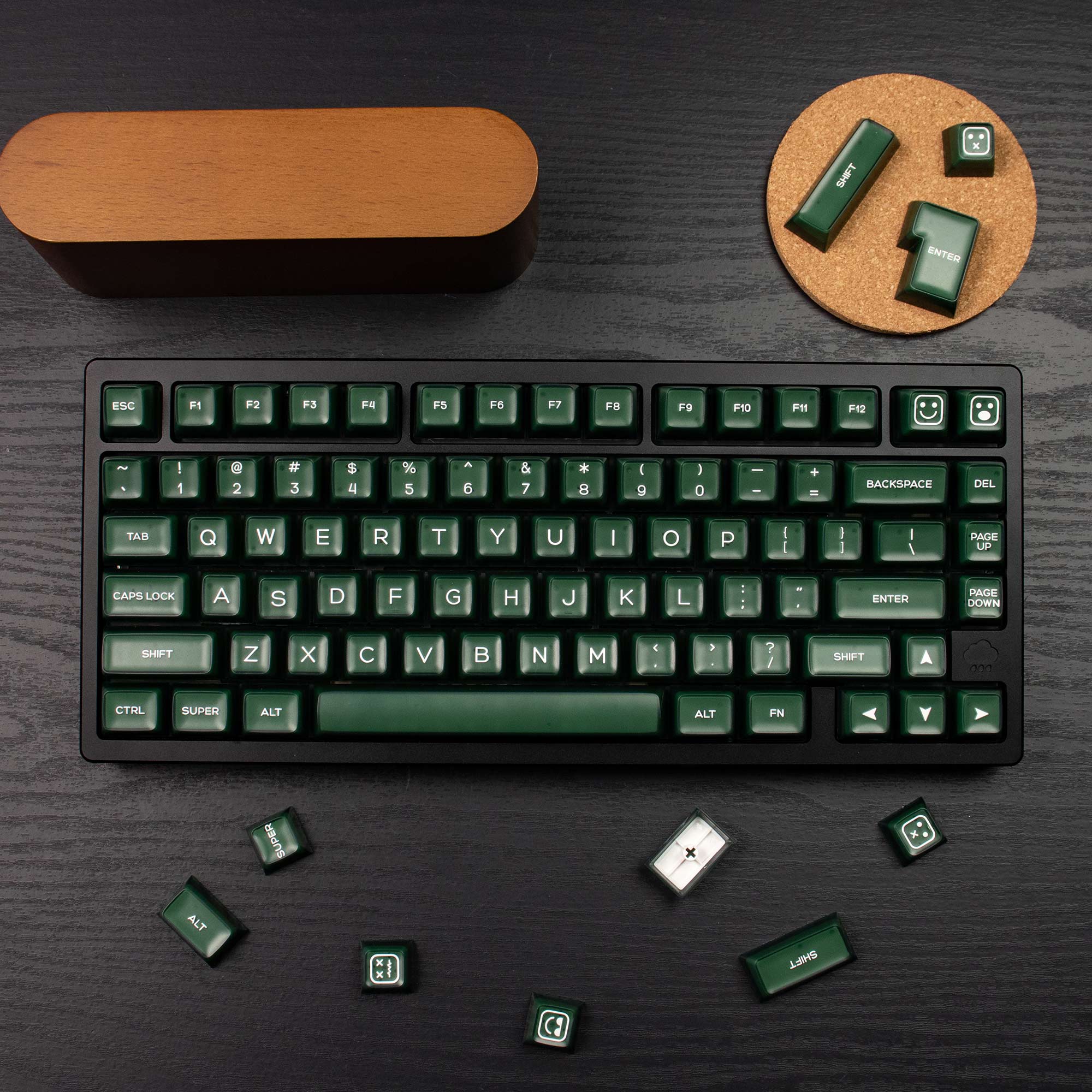 Keycap SA Green Mintcaps  PBT doubleshot