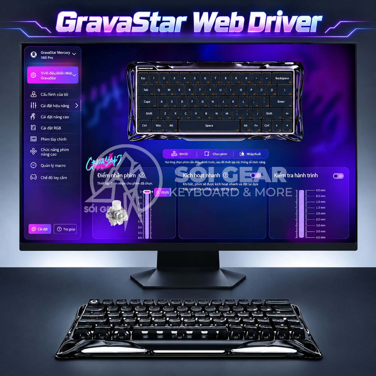 Bàn phím Gravastar Mercury V60 Ultra