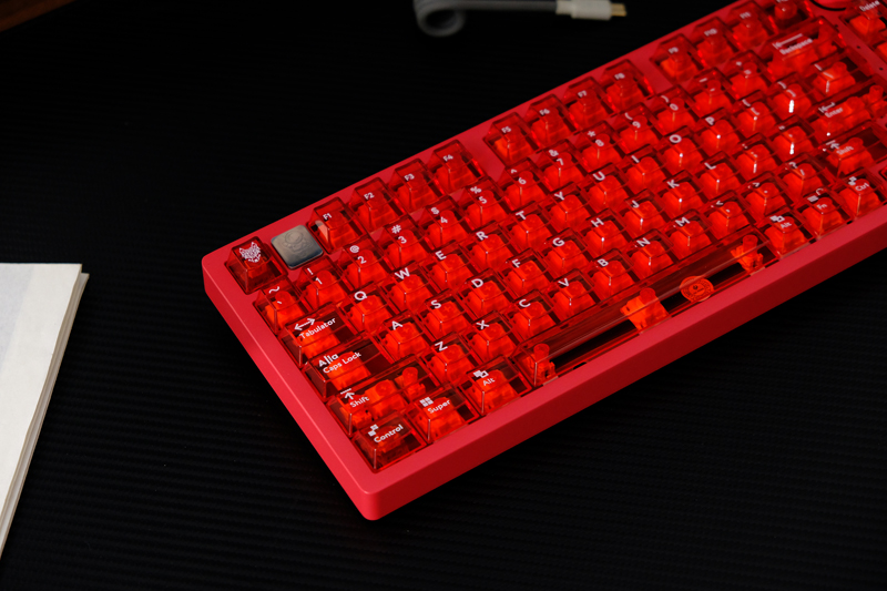 Keycap Cherry Aifei PC Xuyên led - Đỏ
