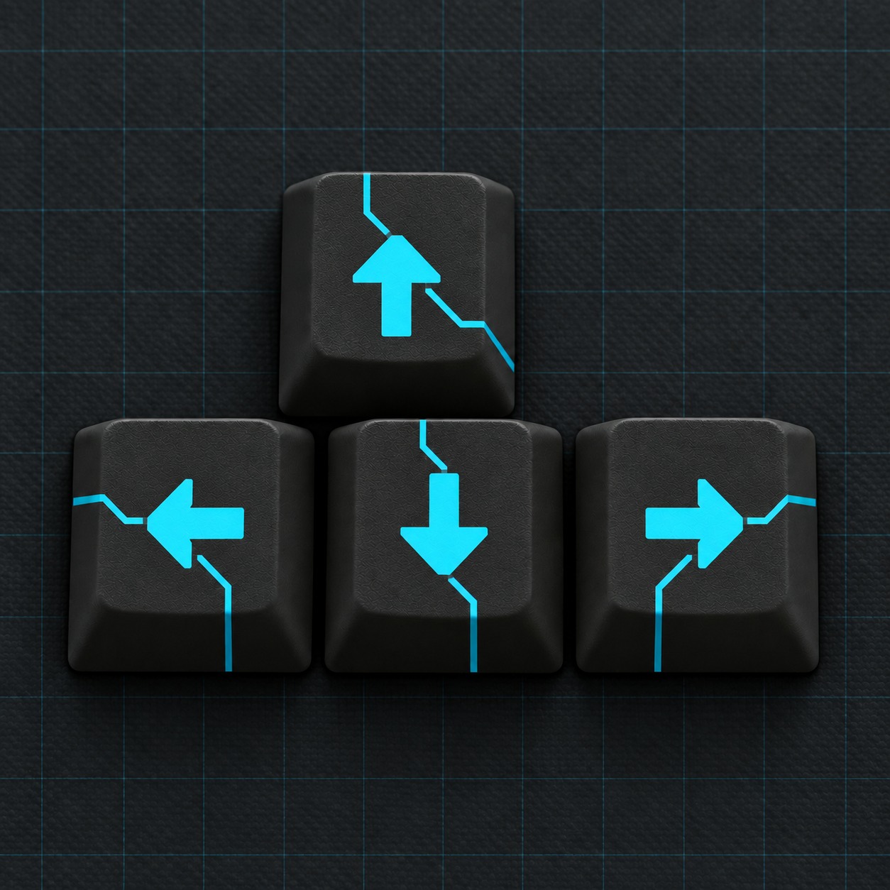 Keycap Soikey Novelties Kit 4 nút Mũi tên Cherry PBT Dyesub