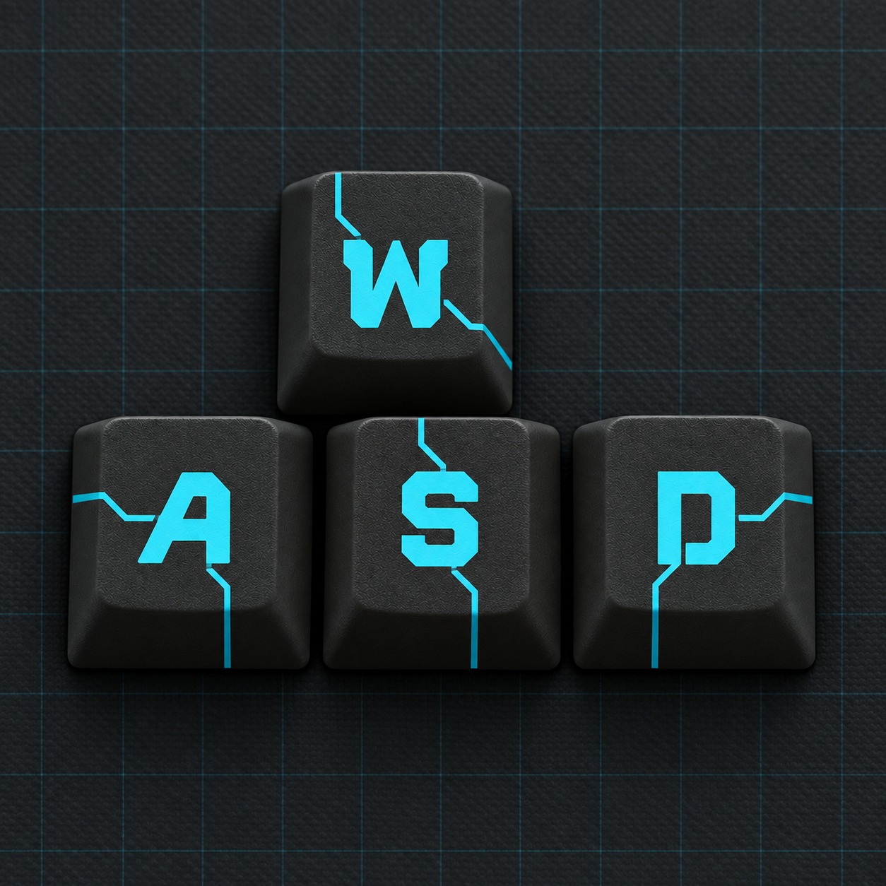 Keycap Soikey Novelties Kit W-A-S-D Cherry PBT Dyesub