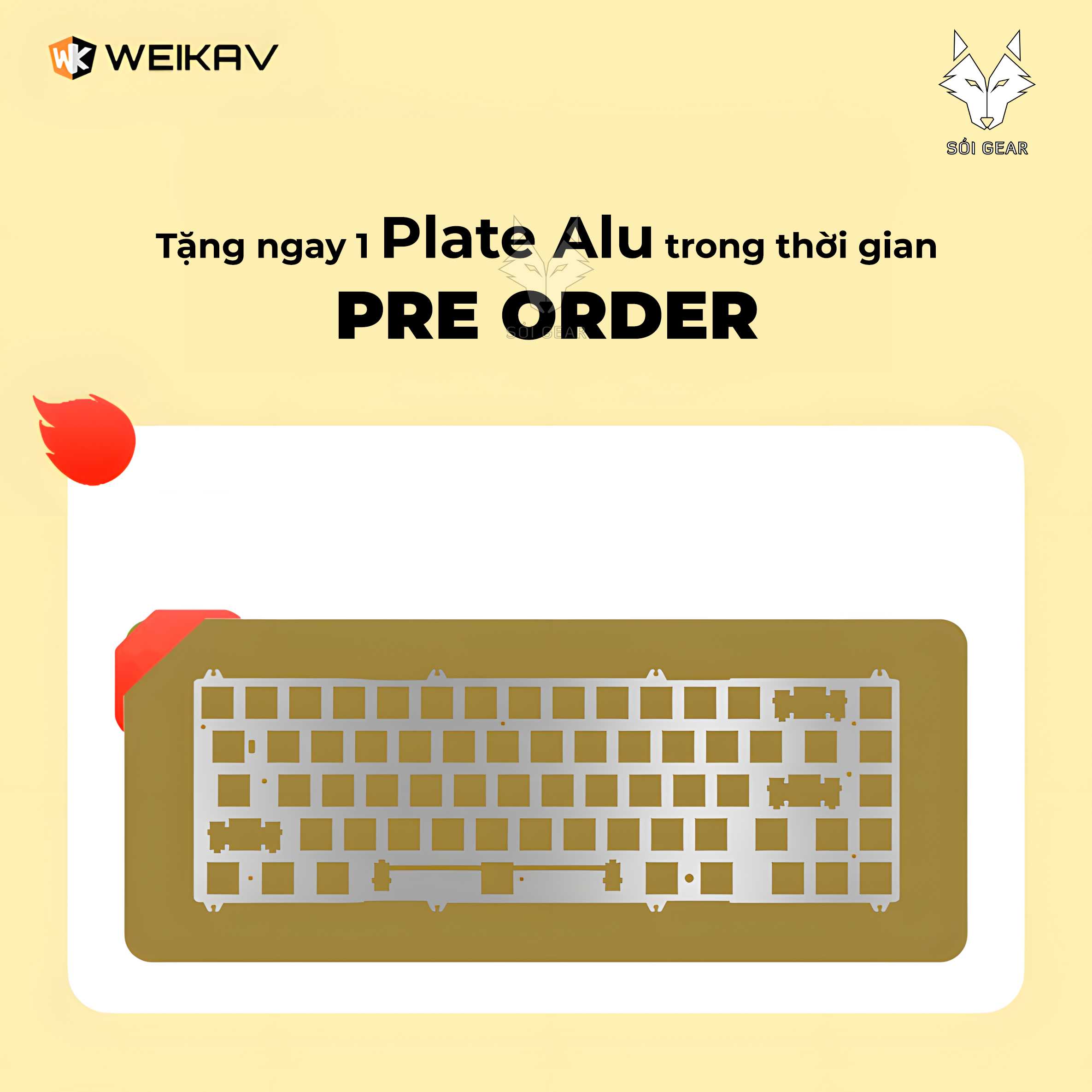 [Pre-order] KIT bàn phím Nut65 Cu