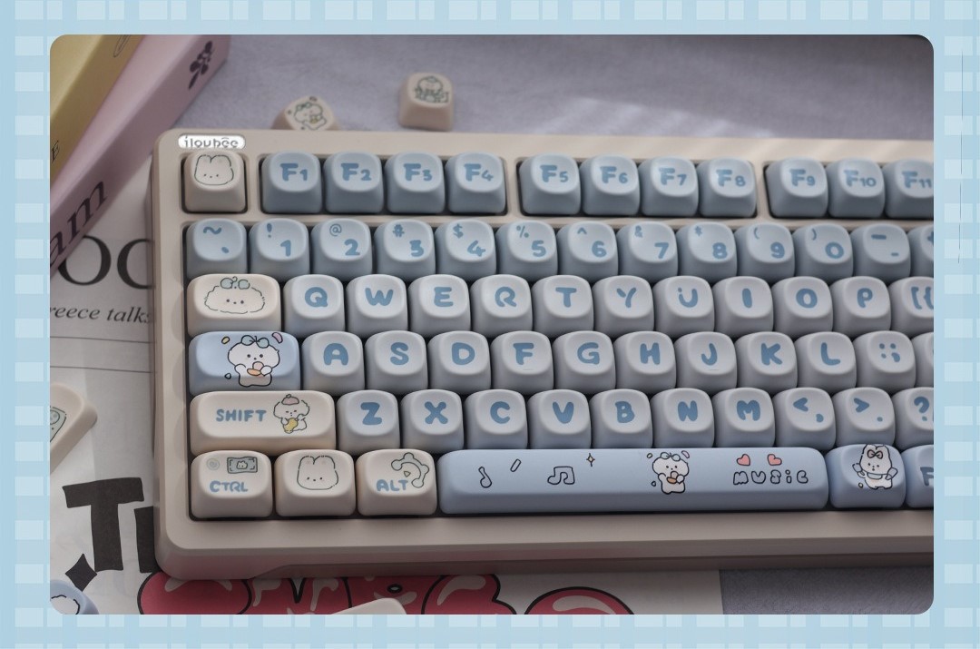 [In-stock] Keycap MOA Puppy PBT Dyesub - Xanh
