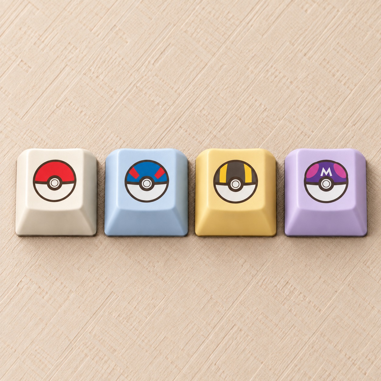 Keycap Soikey Novelties Kit - 4 Nút R4 1U Cherry PBT Dyesub